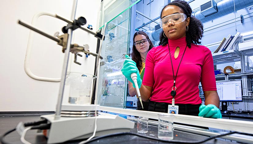 Researchers in a science lab.