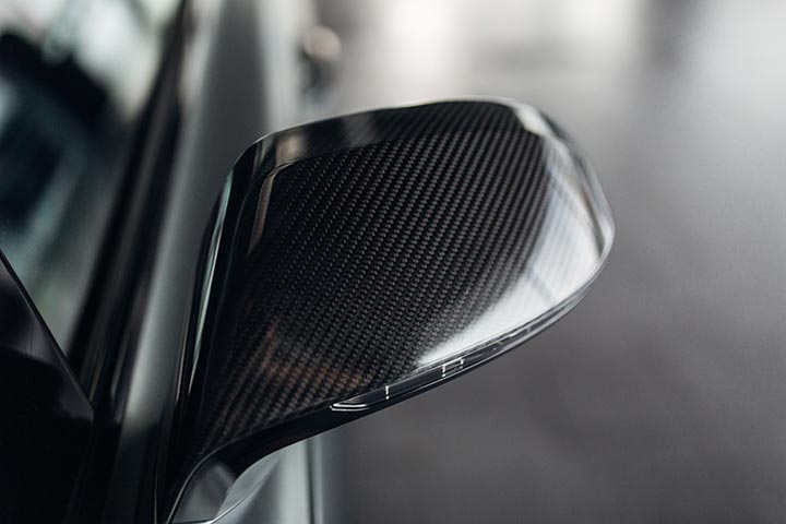 A stock image of a car's sideview mirror.