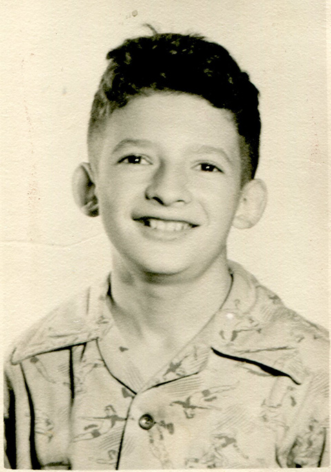 Portrait of Arthur Nozik at 10 years old