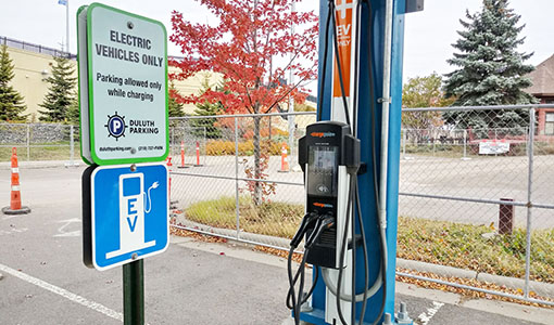 An electric vehicle charger.