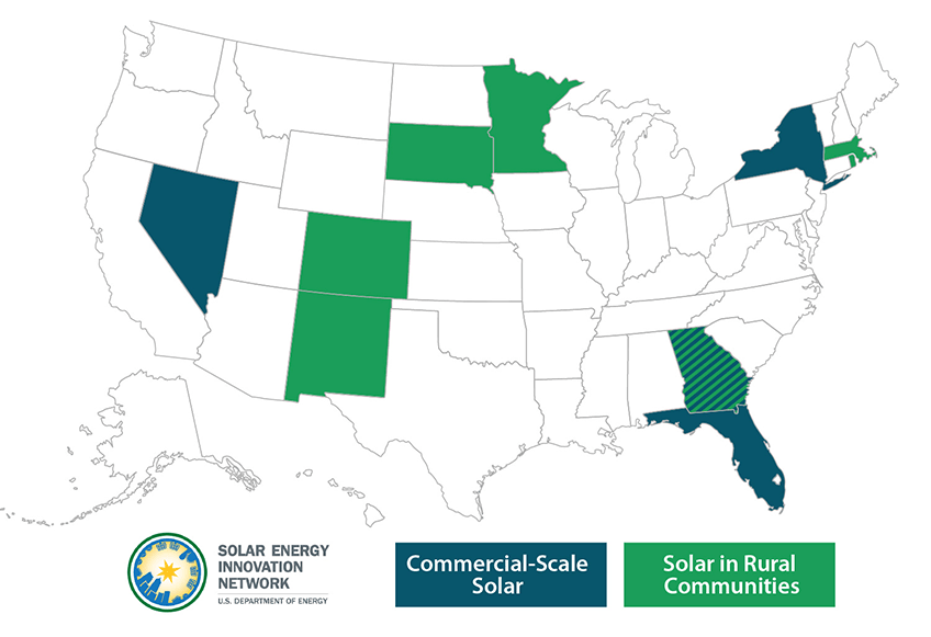 Map of Innovation Network team states.