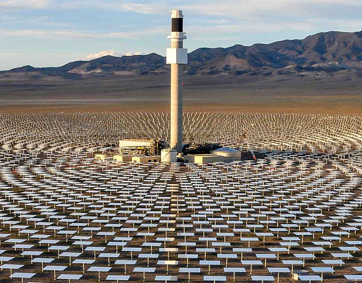 A solar farm