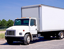 Photo of a delivery truck