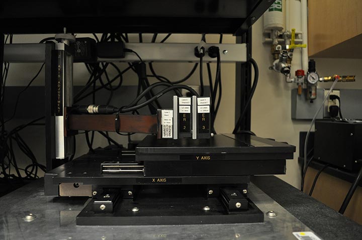 A photo of the Laser Profilometer