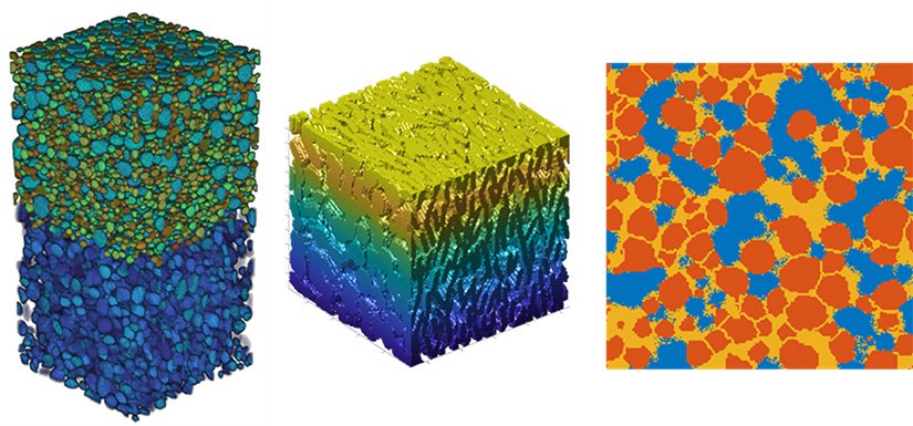 Illustrations in green, yellow, and orange show different generated microstructures.