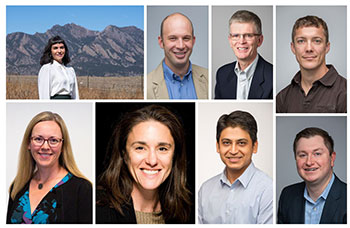 Photo collage of NREL researchers who will be speaking at the Clean Currents event.